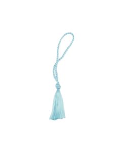 TS-AQUA 3 1/2" Aqua Bookmark Loop w 2" Rayon Tassel