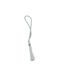 TS-GREY 3 1/2" Grey Bookmark Loop w 2" Rayon Tassel