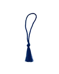 TS-NAVY -3 1/2" Navy Bookmark Loop w 2" Rayon Tassel