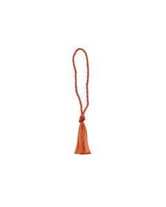 TS-ORANGE -3 1/2"  Orange Bookmark Loop w 2" Rayon Tassel