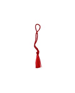 TS-RED -3 1/2"  Red Bookmark Loop w 2" Rayon Tassel