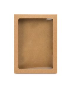 WKRG266 Kraft Window Box with glued in PET Sheet - 5 3/8" x  7 3/8" x 7/8"