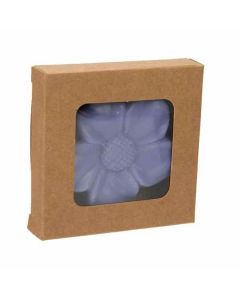 WKRG277 Kraft Window Box with glued in PET Sheet - 2 3/4" x 2 11/16" x 9/16"