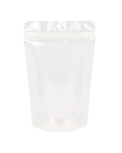 ZBGE3 Eco Clear PLA Stand Up Zip Pouch - 5 1/8" x 3 1/8" x 8 1/8"