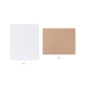 BBACS811  Single Sided White Backing Board (51pt) - 8 1/2
