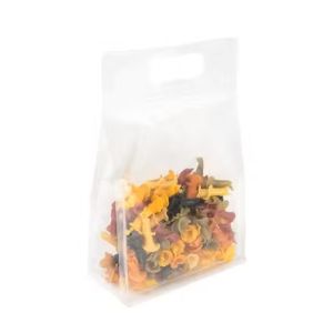 BBHB610 Box Bottom Zipper Handle Bag (Clear) - 6 1/2