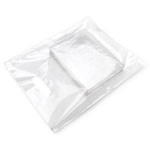 H1215CL1 Clear Die Cut Handle Shopping Bags - 12