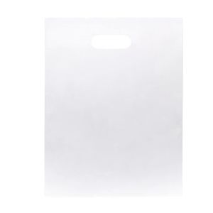 H1215FT1R Frosted Recycled Die Cut Handle Shopping Bags - 12
