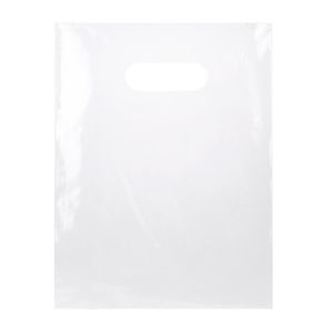 H912CL1 Clear Die Cut Handle Shopping Bags - 9