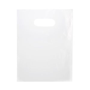 H912FT1 Frosted Die Cut Handle Shopping Bags - 9