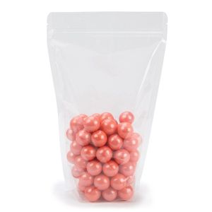 KZBG4 Clear Stand Up Zipper Pouch with K-Seal Bottom - 6 3/4