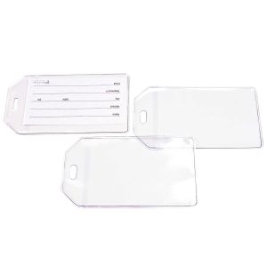 LUGTAG Clear Vinyl Luggage Tag - 2 3/4