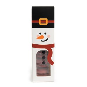 SKB228SN Snowman Printed Paper Window Box - 2 1/4