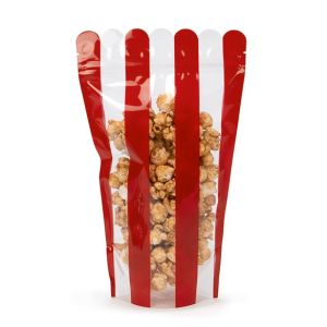 SP4PZ Popcorn Shaped Zipper Pouch - 6 1/2