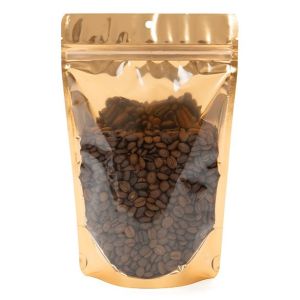 ZBGB7PC Peach Zipper Gusset Bag/Hang Hole - 5 7/8