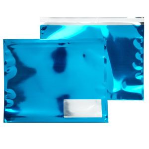 MMW129BL Metallic Blue Glamour Mailer + Window - 12