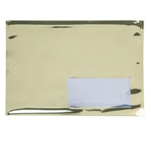 MMW96SG Metallic Gold Glamour Mailer + Window - 9 1/2