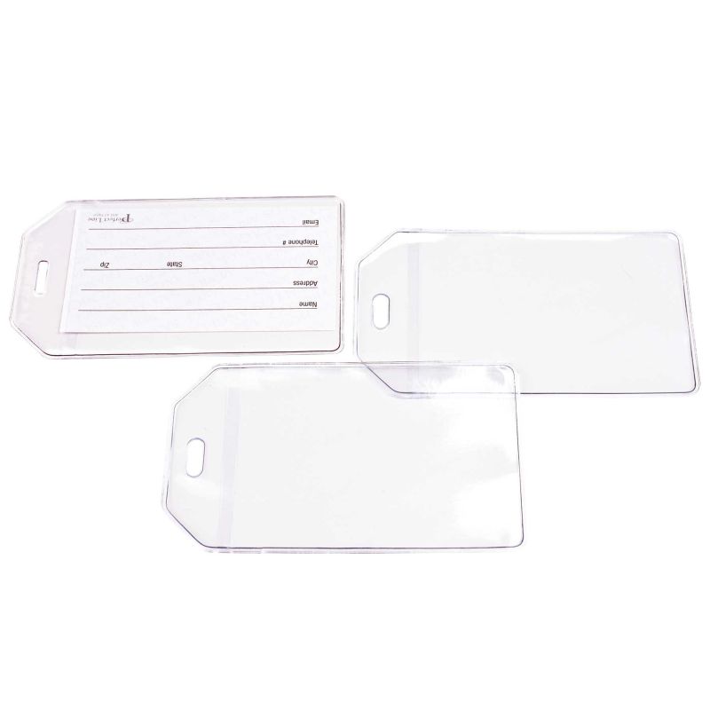 LUGTAG Clear Vinyl Luggage Tag - 2 3/4