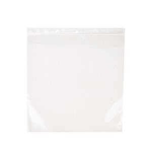 2PR12H 2 Mil Polyethylene Zipper Bag – 12 ½” x 12 ½” (Round Hang Hole)
