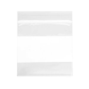 2WE33 2 Mil Polyethylene Zipper Bag – 3” x 3” (White Block)