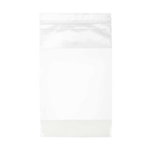 2WE48 2 Mil Polyethylene Zipper Bag – 4” x 8” (White Block)