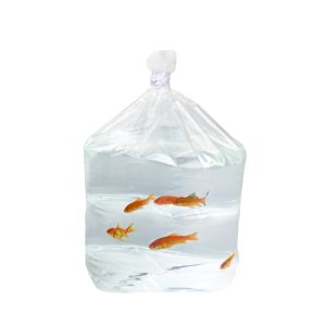 3GSBW2 Tropical Fish PE Heavy Duty Square Bottom Bags 3 Mil - 7 ½” x 6 ½” x 22 ½”