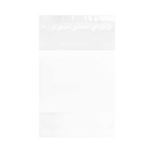 4WE912 4 Mil Polyethylene Zipper Bag – 9” x 12” (White Block)