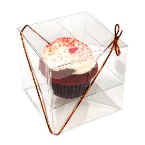 CBS56 Cupcake Box for Single Cupcake – 4” x 4” x 4”