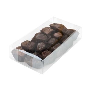 CNDY193 Chocolate & Truffle Box Set w/Insert (Holds 10 Truffles) – 4 ¼” x 8 ½” x 1 5/8”