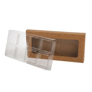 CNDY273 Kraft Artisan Candy Box Set (Holds 8) – 2 ¾” x 5 7/16” x 13/16”