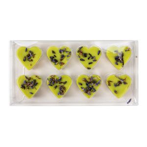 CNDYH272 Heart-shaped Clear Artisan Candy Box Set (Holds 8) – 2 3/4