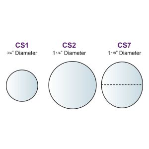 CS7 Perforated Round Circle Seals – 1 1/8” – 20 per Sheet