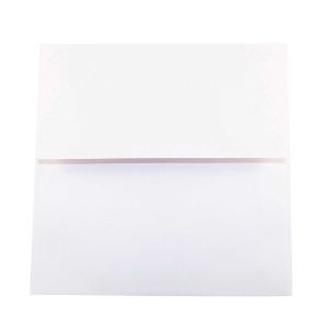 E260 Linen Texture Square Envelopes 70# White - 5 1/2