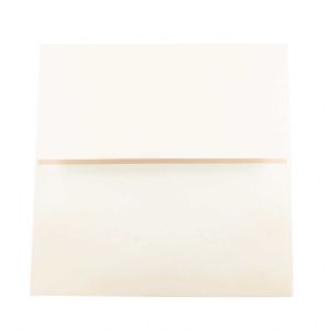E261 Linen Texture Square Envelopes 70# Cream - 5 1/2