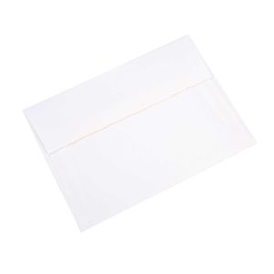 EN10 Teton Tiara White Envelope with Deckled Flap - A6 - 4 3/4
