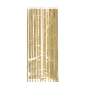 G5VSG Vertical Stripe Gold Printed Gusset Bag - 5