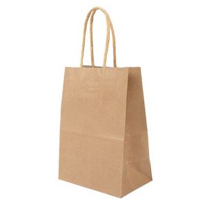 GMB1 Kraft Paper Merchandise Handle Bags - 4 3/4