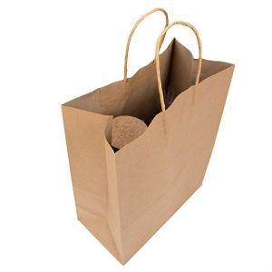GMB6 Kraft Paper Merchandise Handle Bags - 10 5/8