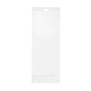 HB514 Crystal Clear Hanging Bags Flap Seal –5 7/16” x 14 ¼”