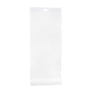 HB612S Crystal Clear Hanging Bags Flap Seal –6 3/16” x 12 1/16”
