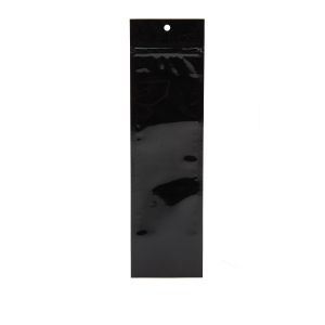 HZBB1MB Black Zip Top Hanging  Bag – 2 ½” x 9”