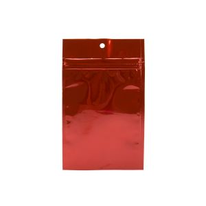 HZBB4MR Red Zip Top Hanging  Bag – 3 5/8” x 5”