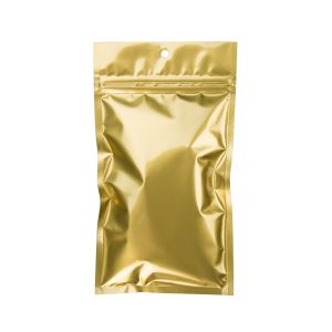 HZBB5MG Gold Zip Top Hanging  Bag – 4” x 6 ½”