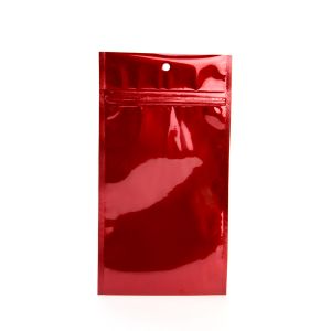 HZBB5MR Red Zip Top Hanging  Bag – 4” x 6 ½”
