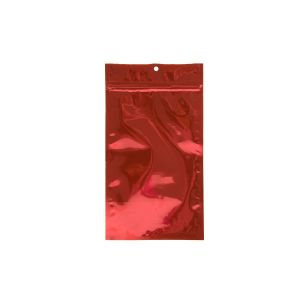 HZBB6MR Red Zip Top Hanging  Bag – 5” x 8 3/16”