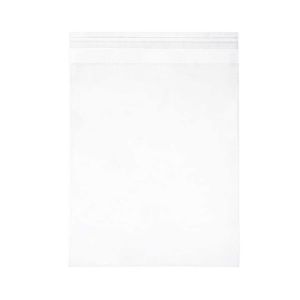 LB108 Laminated Crystal Clear Flap Seal Bags -  8 7/16