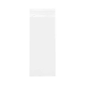 LB49S Laminated Crystal Clear Flap Seal Bags -  4 1/8