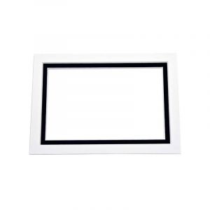 MD30006 Double Mat White w Black Reveal - 18