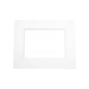 MD30019 Double Mat White w White Reveal - 12