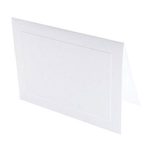 N130 White Vellum Panel Card Stock 65# – 3 ½” x 4 7/8”